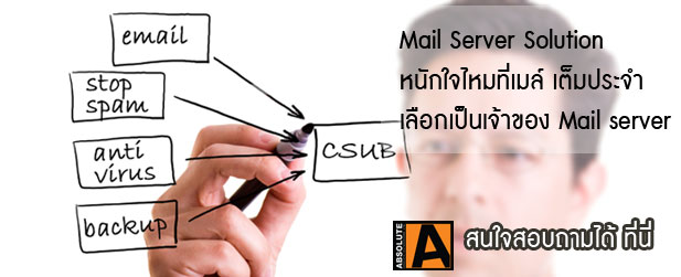 Mail Server , รับติดตั้ง mail server , บริการดูแล mail server , setup mail server , บริการติดตั้ง mail server 